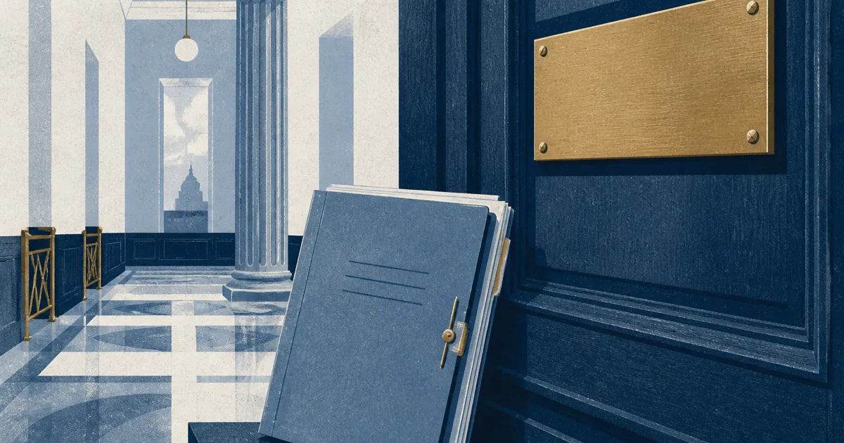 Law student reviewing federal clerkship application materials