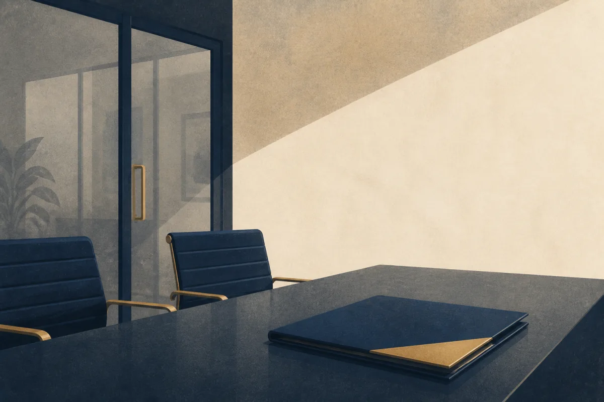 JD candidate waiting for a law firm callback interview in a firm office reception