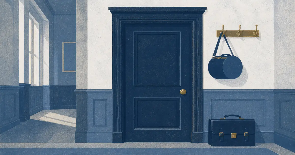 Pupil barrister preparing for a hearing at barristers' chambers